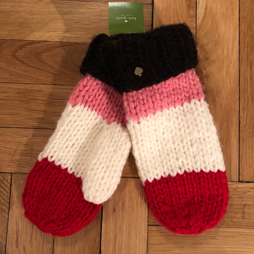 Kate Spade Colorblock Mittens- NWT